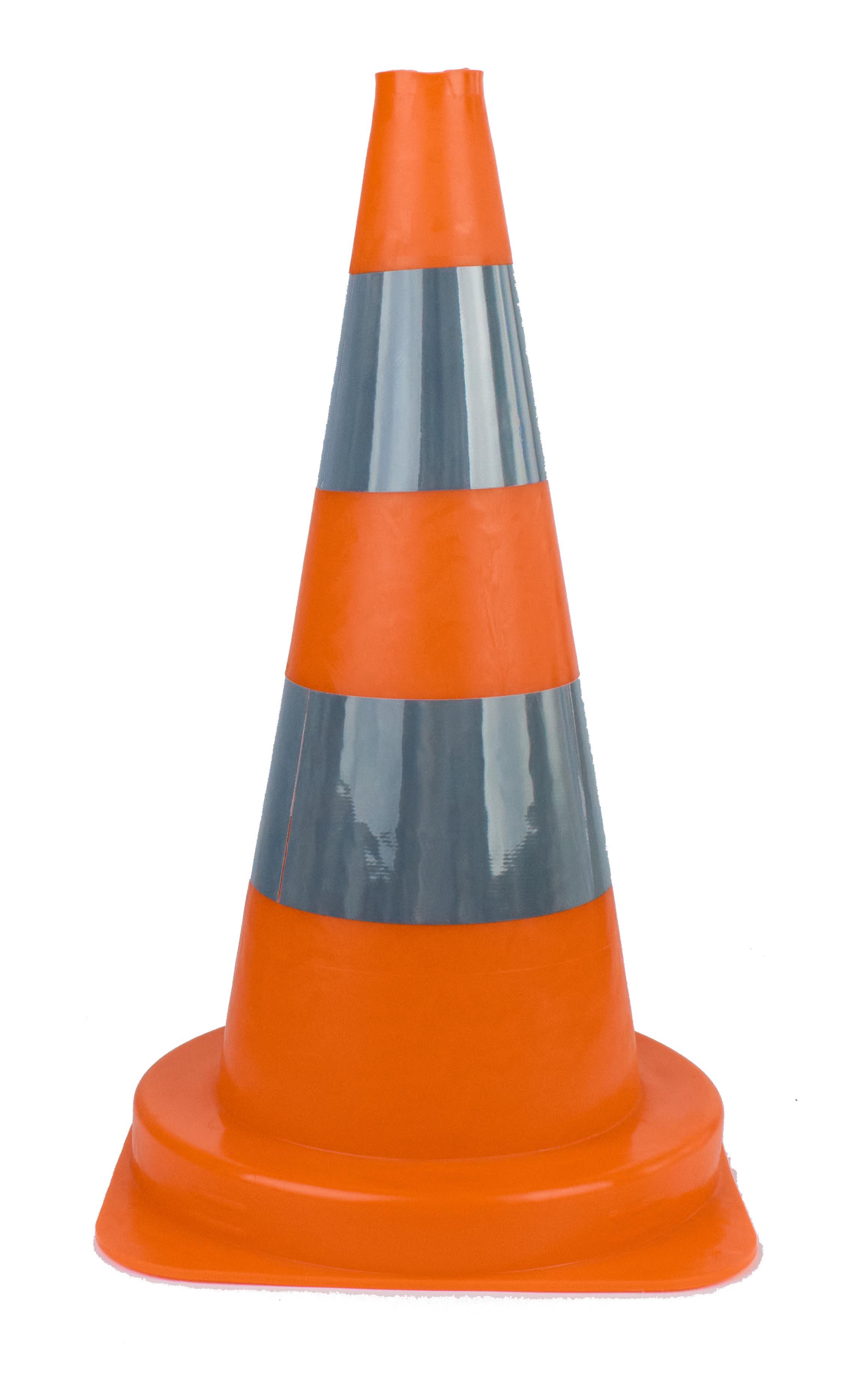Cône de signalisation monobloc 50cm Prismatique 1.3Kg